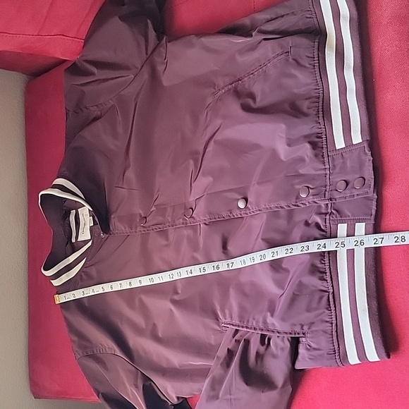 Goodfellow & Co. Maroon bomber jacket size L women's - Picture 7 of 11
